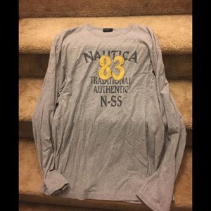 Nautica grey long sleeve. Large